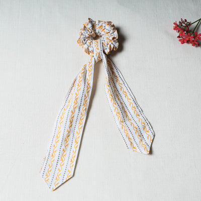 Handmade Cotton Elastic Hair Bands/Scarf Ponytail Holder/Scrunchie Ties