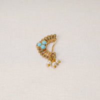 oxidised gold nose pin