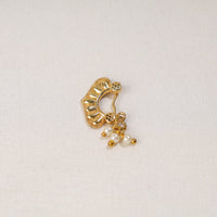 oxidised gold nose pin