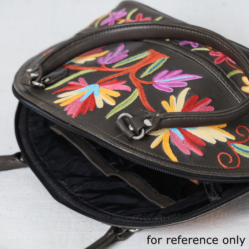 crewel embroidery hand bag