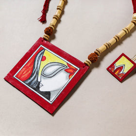 Bishnupur Handcrafted Fabric Necklace Set