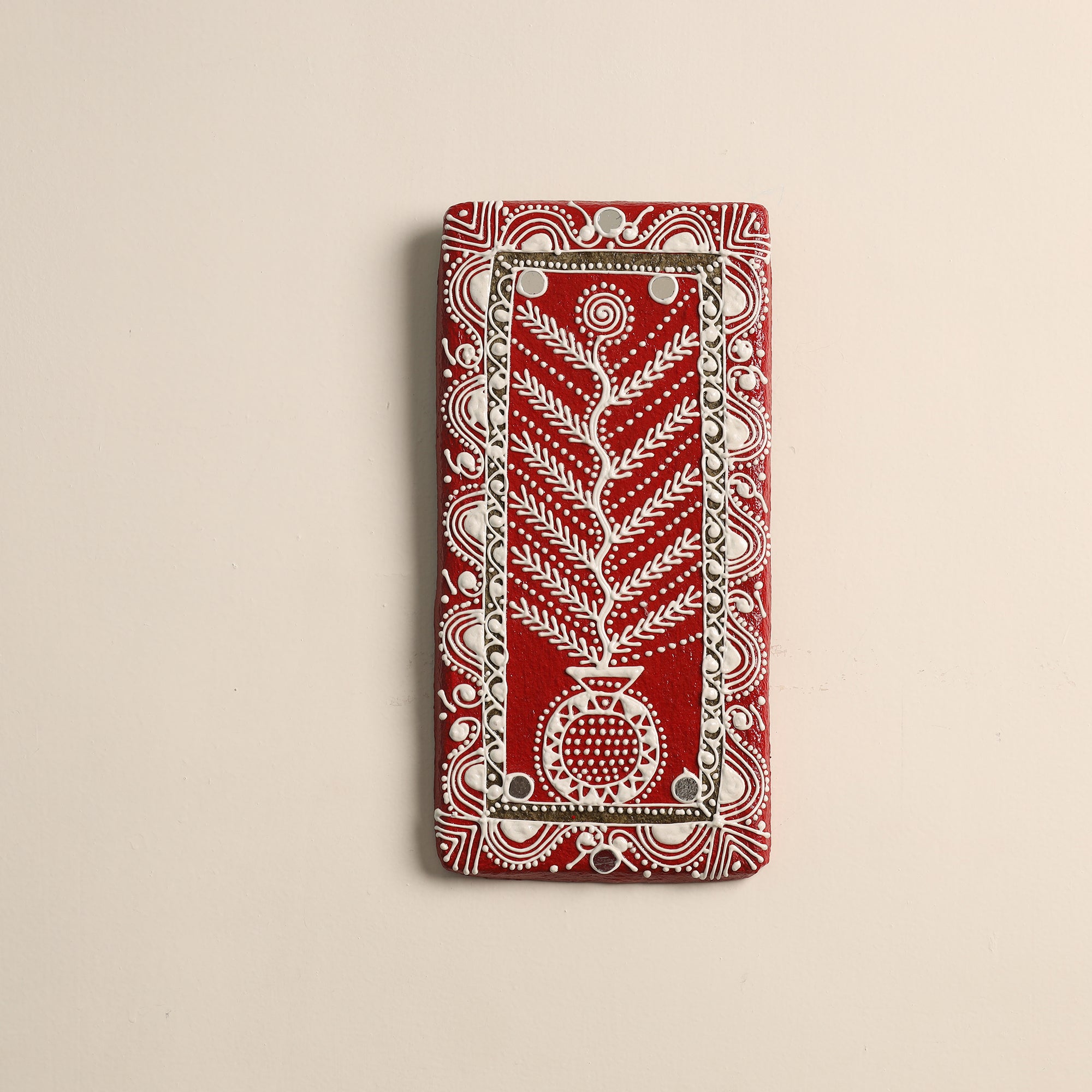  Mandana Art Handpainted Paper Mache Wall Frame 