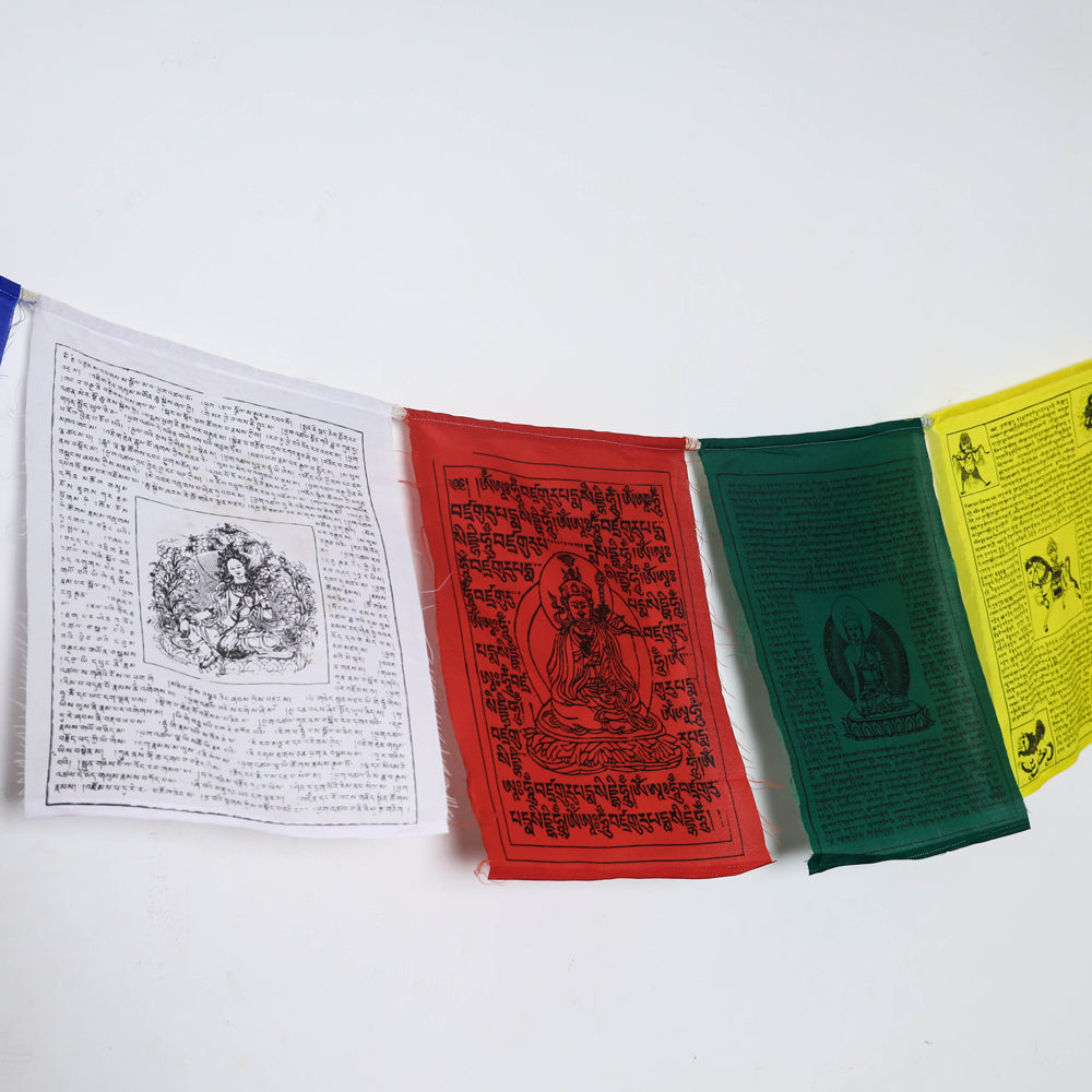 Tibetan Prayer Flag - Handmade in Himalayas - Lung Ta Wind Horse (Large)