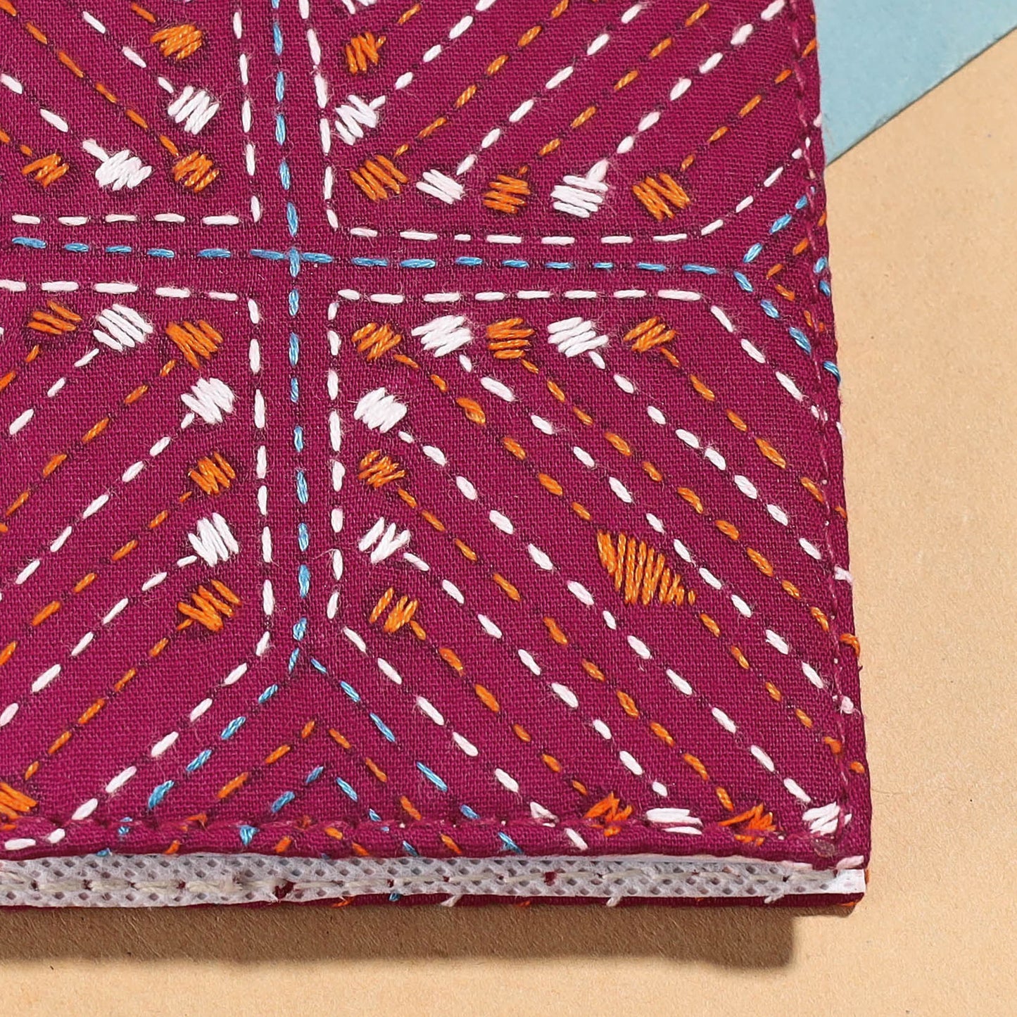 Bengal Kantha Work Handcrafted Notepad (4 x 3 in)