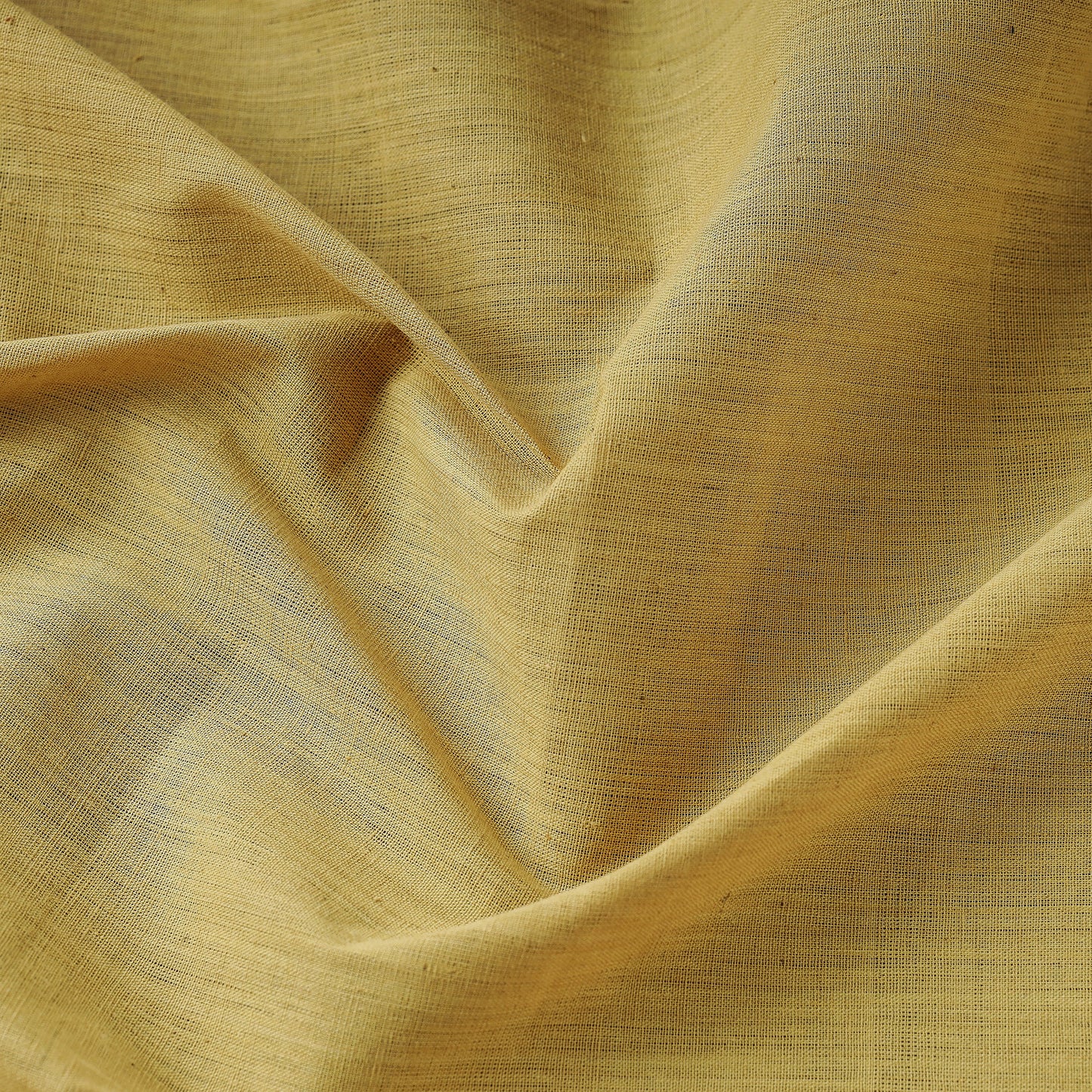 Anar Yellow - Malkha Pure Handloom Cotton Natural Dyed Fabric