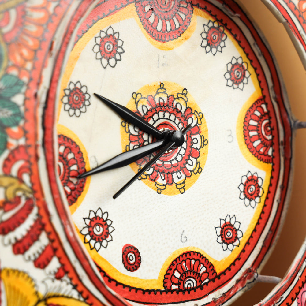 handpainted wall clock