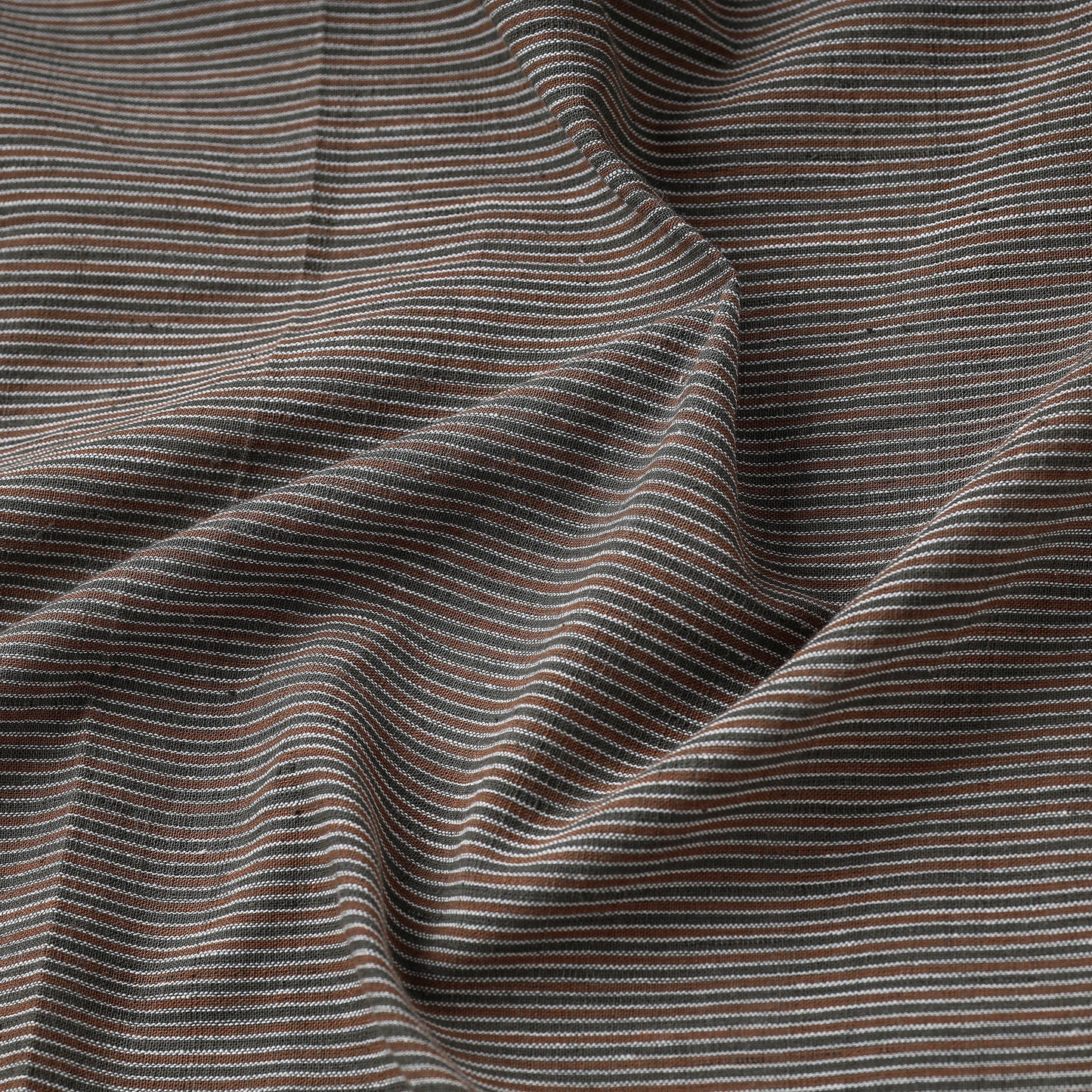 Brown - Malkha Pure Handloom Cotton Natural Dyed Fabric