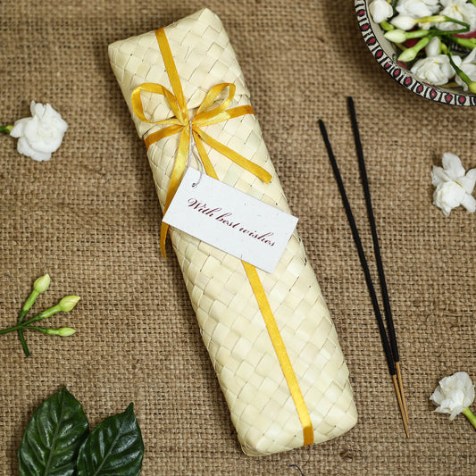 Sri Aurobindo Ashram - Palm Leaf Gift Set (Incense Sticks)