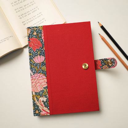 Floral Printed Handmade Magnetic Closure Notebook (8 x 6 in)