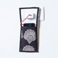 Black Handmade Cotton Fabric Mobile Charging Holder 