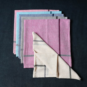 Buy Set of 6 - Aha Vastra! Pure Handloom Cotton Table Napkin Online at iTokri.com