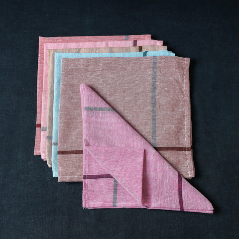 Buy Set of 6 - Aha Vastra! Pure Handloom Cotton Table Napkin Online at iTokri.com