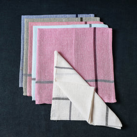 Buy Set of 6 - Aha Vastra! Pure Handloom Cotton Table Napkin Online at iTokri.com