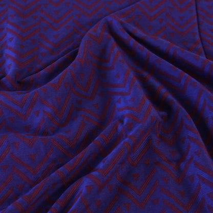 Purple - Pure Cotton Handloom Double Bed Cover from Bijnor by Nizam (106 x 95 in)