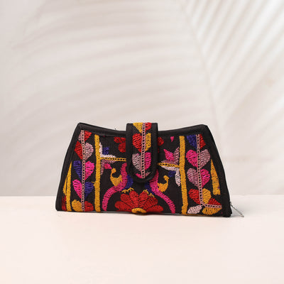 Embroidery Cotton Clutch