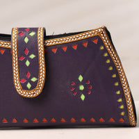 kutch leather clutch