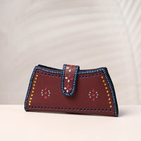 kutch leather clutch