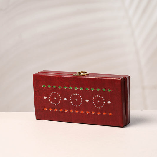 Handcrafted Kutch Leather Jewelry Box
