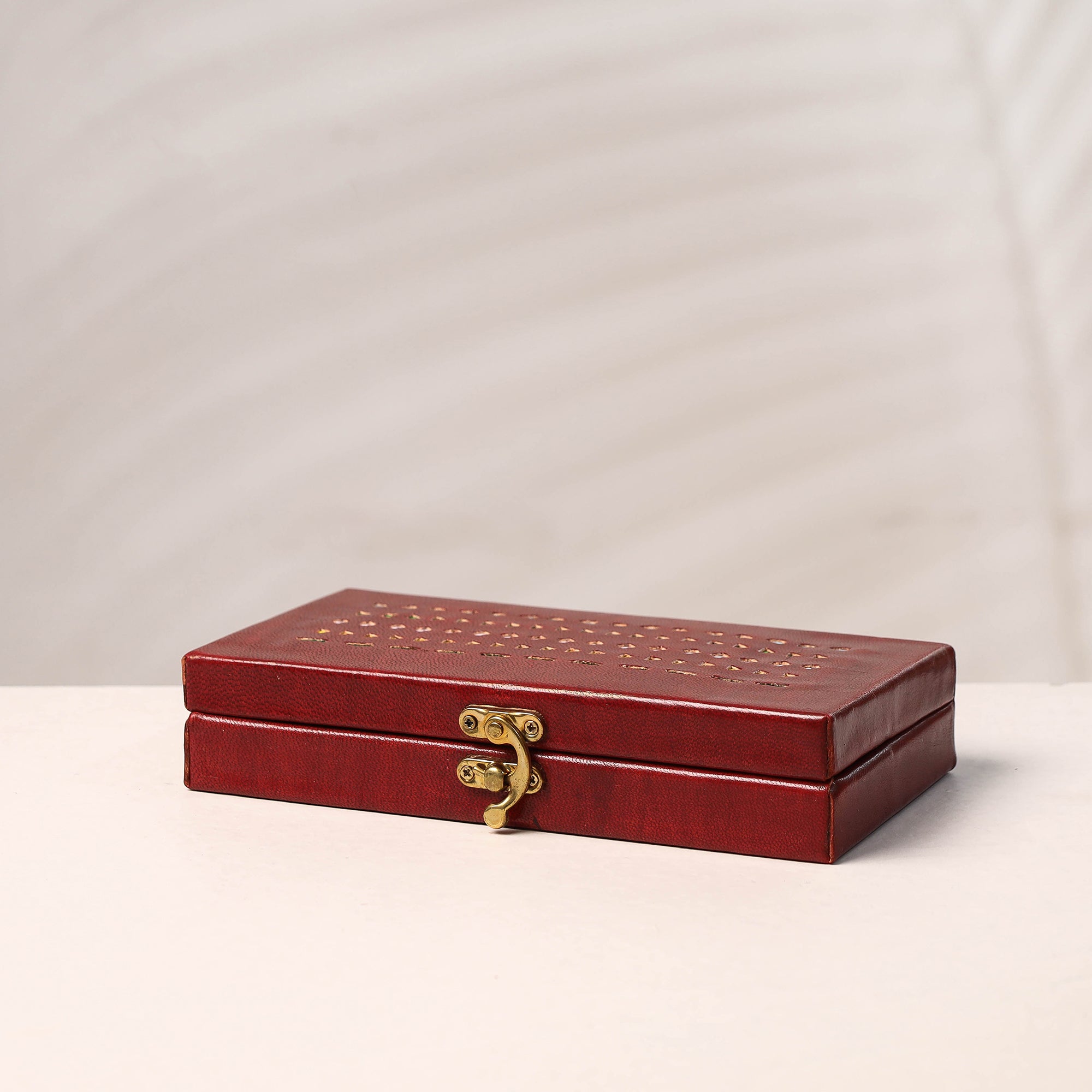  Handcrafted Kutch Leather Jewelry Box 
