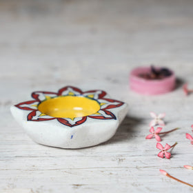  Original Blue Pottery Ceramic Tealight Candle Holder Online in India  