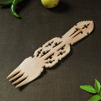 Udayagiri Wooden Serving Kajur Fork 16