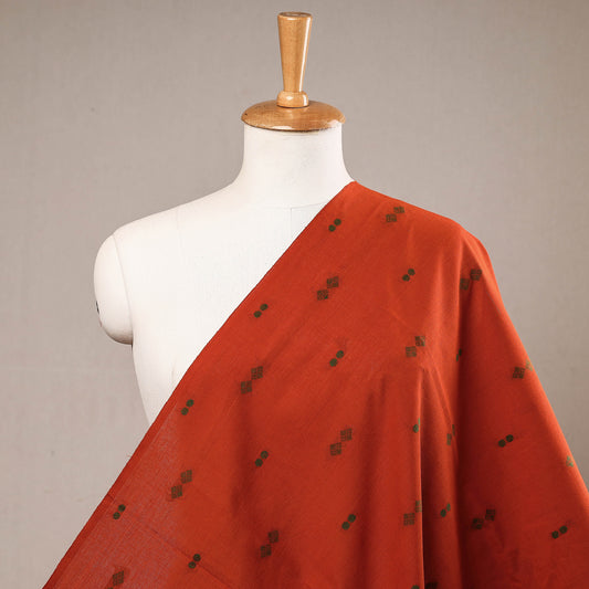 Dark Orange - Jacquard Prewashed Cotton Fabric