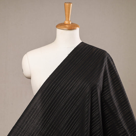 Black - Black - Jacquard Prewashed Cotton Fabric