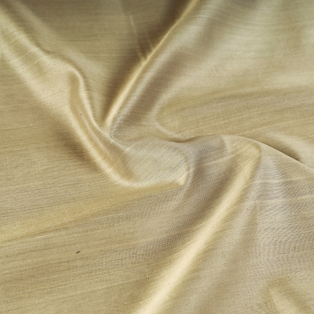 Light Olive Green - Maheshwari Silk Cotton Pure Handloom Fabric