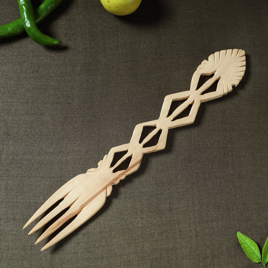 Udayagiri Wooden Serving Fork (Medium)