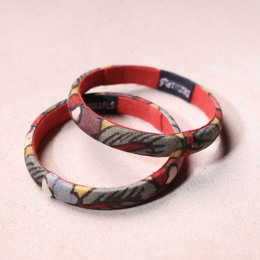 Handpainted Kalamkari Natural Dyed Bangle (Set of 2)