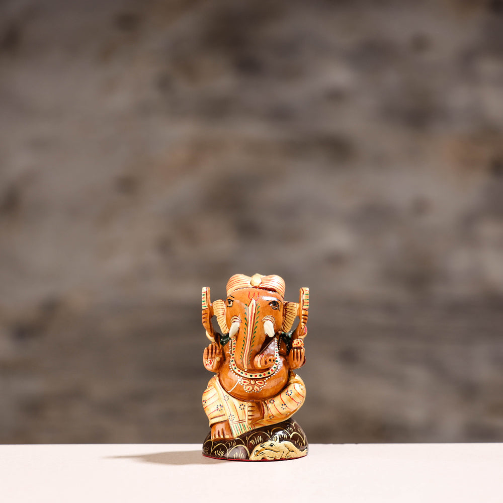 Ganesha Wood Sculpture 