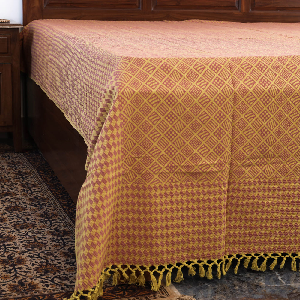 Handloom bed cover