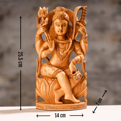 Shiva Wood Sculpture 