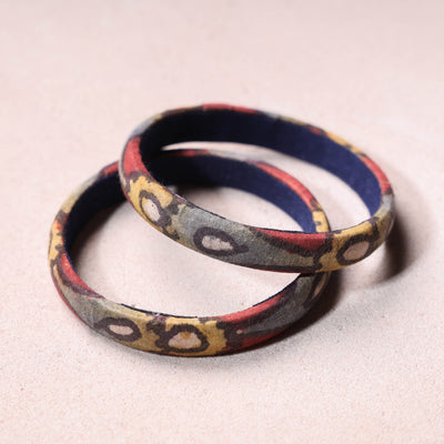 Handpainted Kalamkari Natural Dyed Bangle (Set of 2)