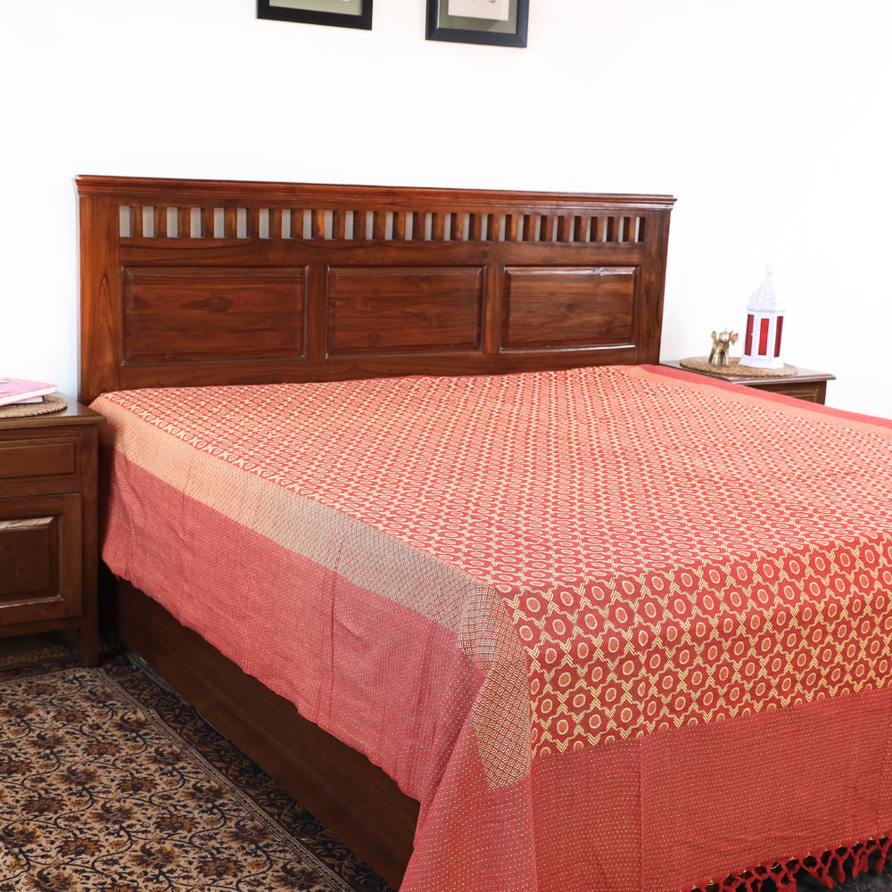 plain double bed cover