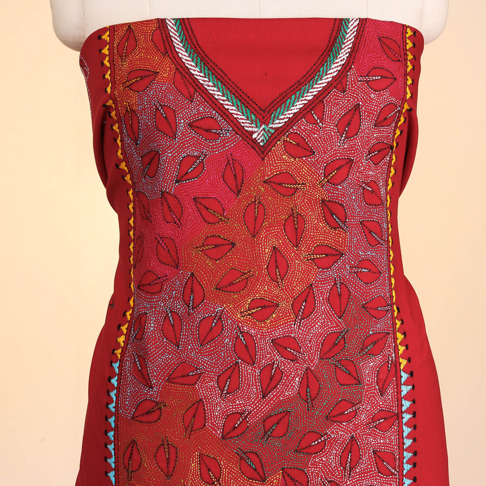 Cotton Kantha Stitch (Hand Embroidery) Panjabi SN2023WPCK05