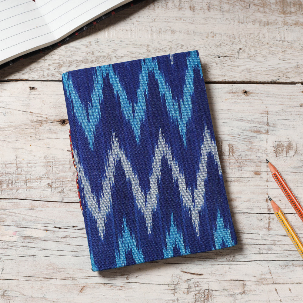  Ikat Fabric Cover Handmade Paper Notebook 