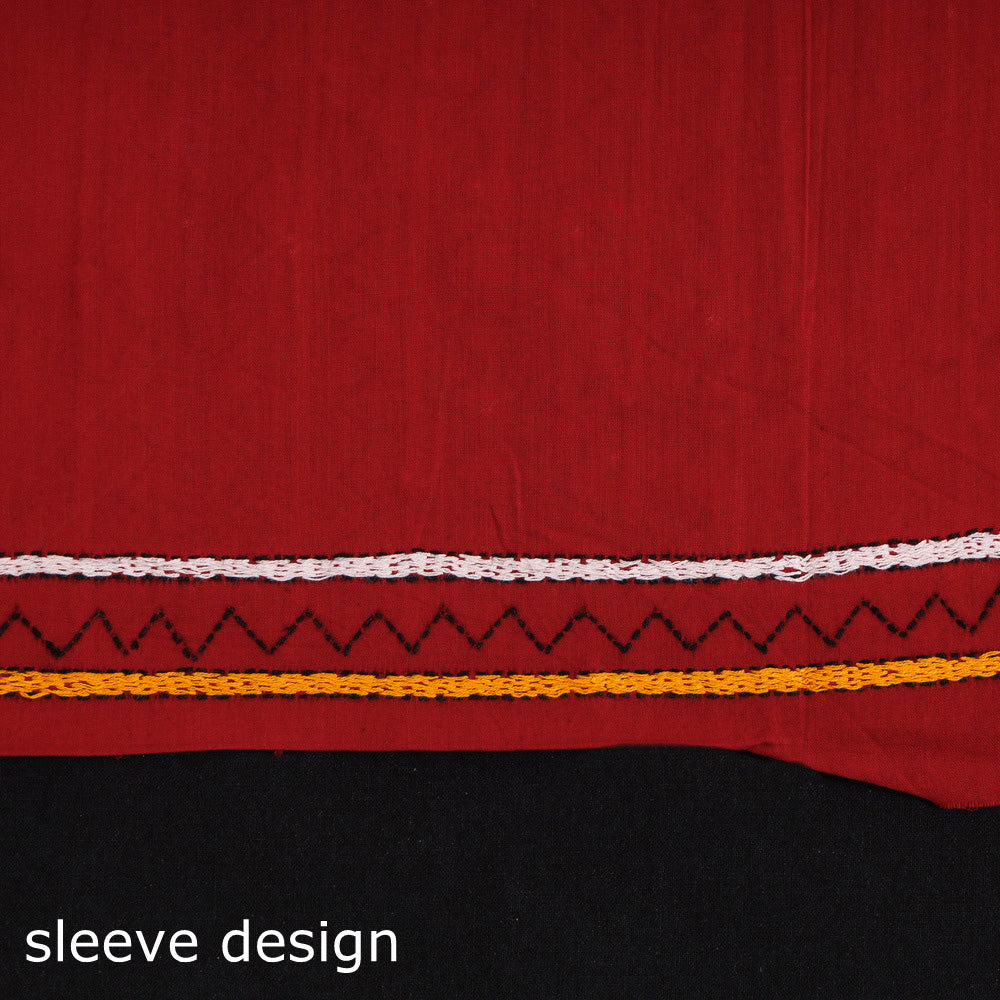 Kurti with Kantha and prints detailing | Embroidery suits design, Kurti  neck designs, Kurta neck design