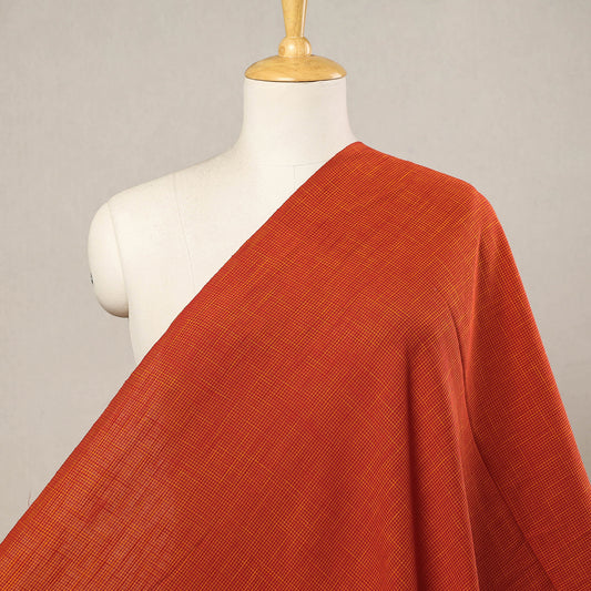 Orange - Jacquard Prewashed Cotton Fabric