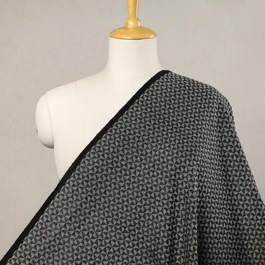 Black - Jacquard Prewashed Cotton Fabric
