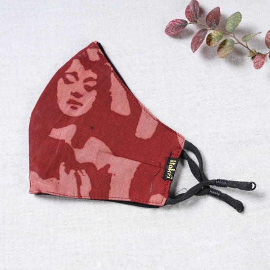 Bindaas Block Printed Cotton 3 Layer Snug Fit Face Cover