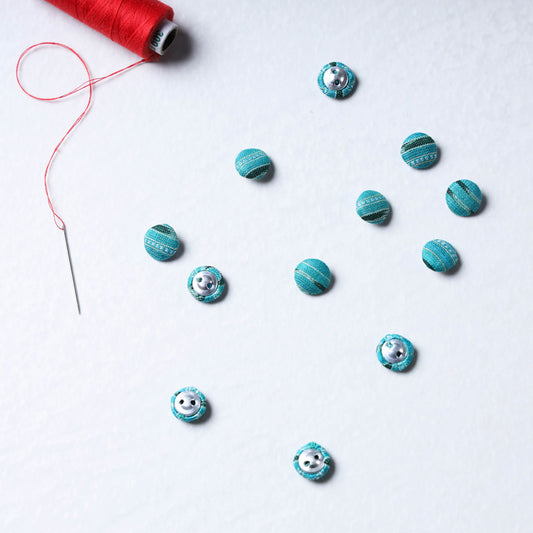 Buttonbaaz Handmade Fabric Button Mini (Set of 12)