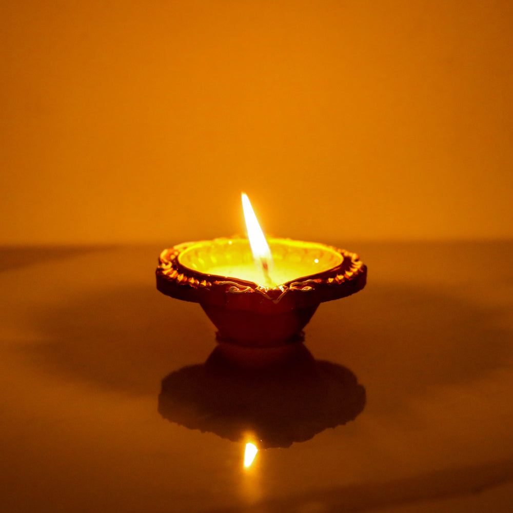 wax filled diyas set