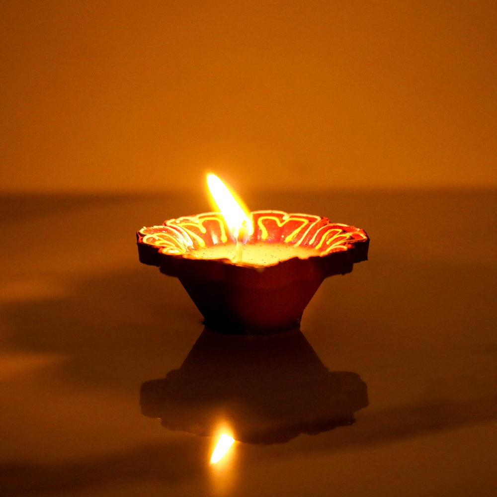 wax filled diyas set