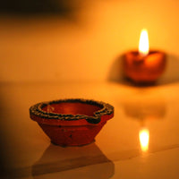 Handpainted Diya Set