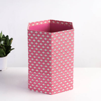 Sukirti Handmade Collapsible Waste Paper Bin - 12in x 10in