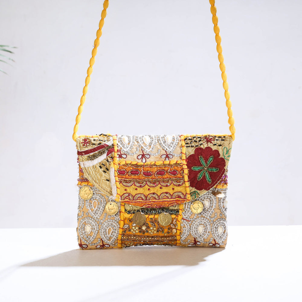 Buy Multicolored Handcrafted Vintage Afghani Sling Bag Online at Jayporecom