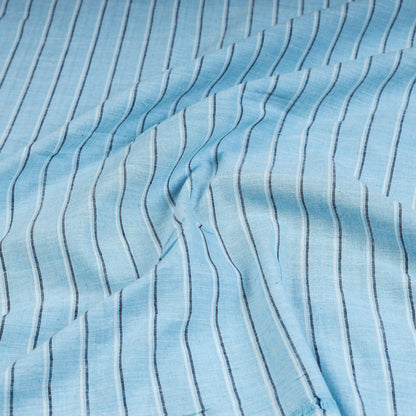 Blue - Bengal Pure Handloom Cotton Fabric