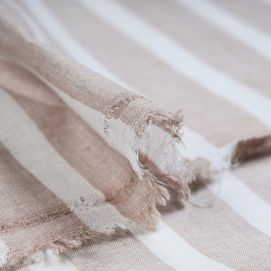 Brown - Bengal Pure Handloom Cotton Fabric