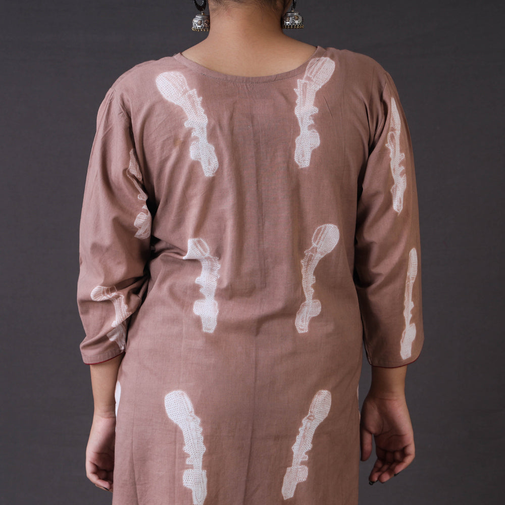 shibori tie-dye kurta